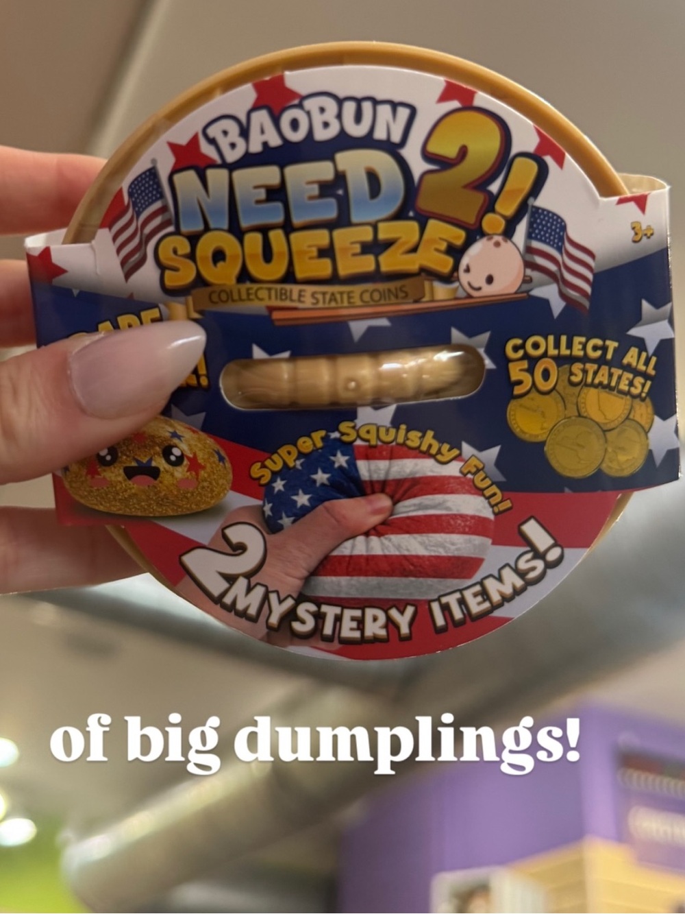 American Dumpling Squeeze Collectible Dumpling Mystery Items Squishy BAOBUN